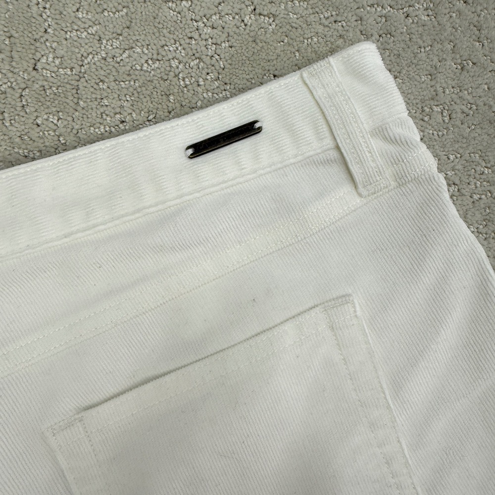 Carve Designs Oahu Shorts Womens 12 White Corduroy Raw Hem Stretch 11468 - Picture 7 of 13